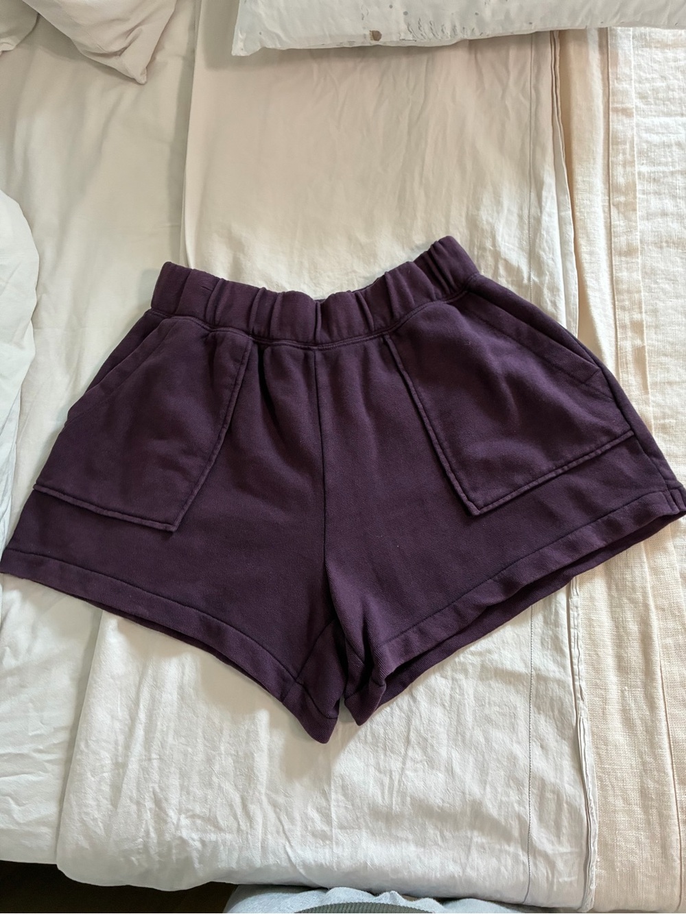 Aerie Deep Plum High-Rise Athletic Shorts